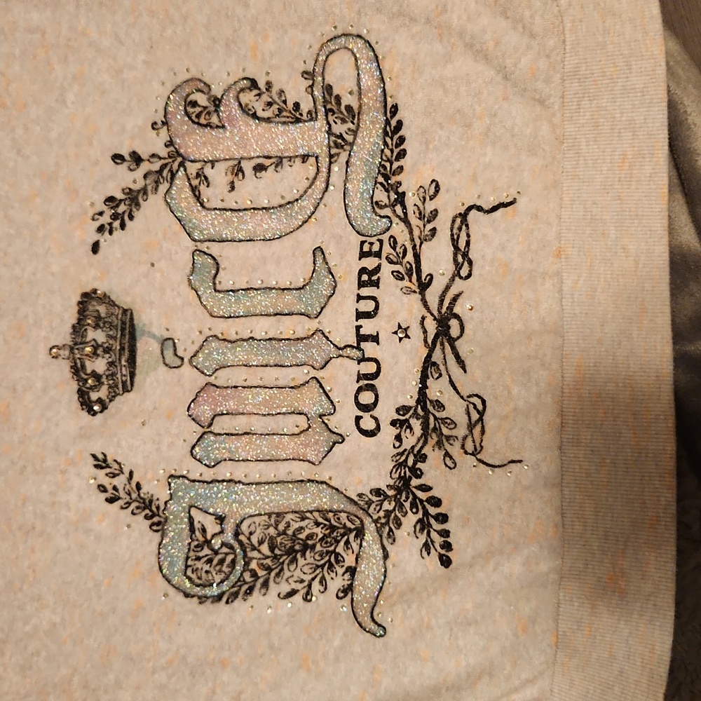 Vintage Juicy Couture Zip Up Terry Cloth Hoodie Size Large